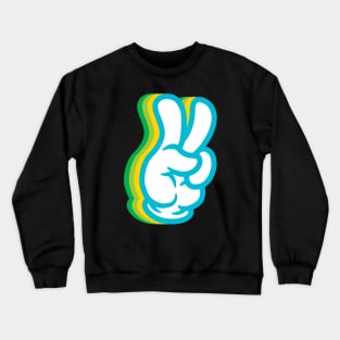 Peace Sign Hand - Vintage Crewneck Sweatshirt